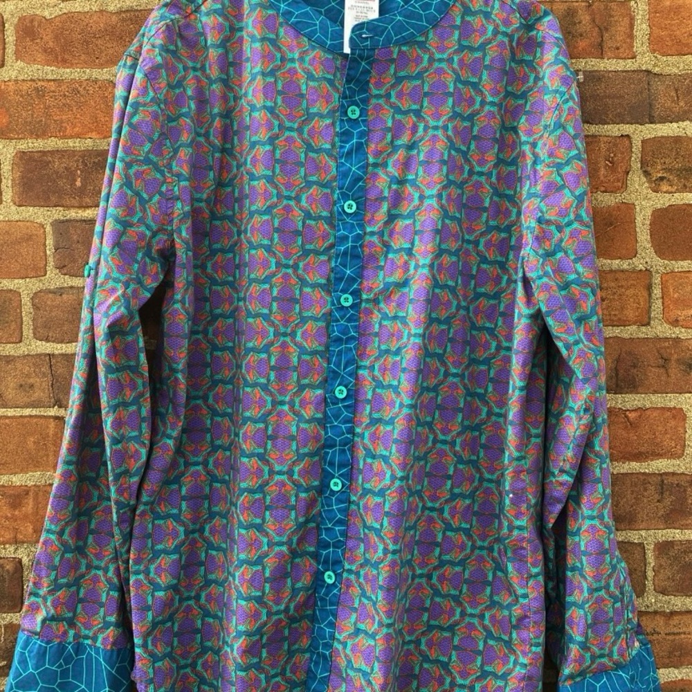 Marvel Blue and Purple Patterned Shirt